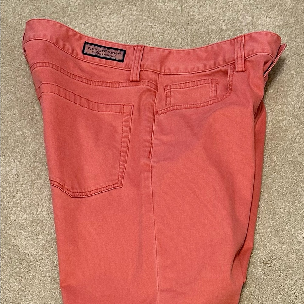 Men’s Vineyard Vines Slim Pants EUC size 30x32 color is a coral pink